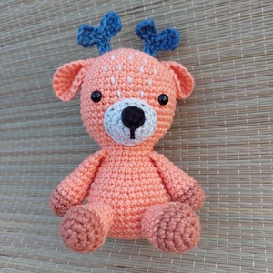 Horgolt bébi szarvas - amigurumi - játék & sport - plüssállat & játékfigura - más figura - Meska.hu