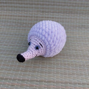 Horgolt lila sün - amigurumi - játék & sport - plüssállat & játékfigura - süni - Meska.hu