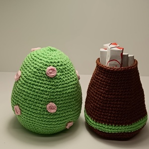 Virágos  fa meglepetéssel amigurumi minta - diy (csináld magad) - szabásminta, útmutató - horgolási minta - Meska.hu