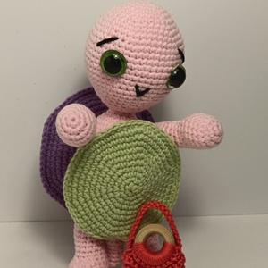 Áfonya, a teknős amigurumi minta - diy (csináld magad) - szabásminta, útmutató - horgolási minta - Meska.hu
