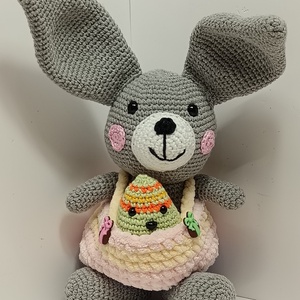 Zsebes nadrágos nyuszi amigurumi minta - Meska.hu