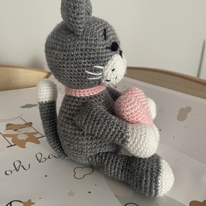 Amigurumi cica - játék & sport - plüssállat & játékfigura - cica - Meska.hu