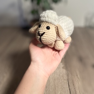 Amigurumi bárány - játék & sport - plüssállat & játékfigura - plüss bárány - Meska.hu