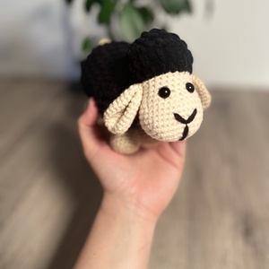 Amigurumi bárány - játék & sport - plüssállat & játékfigura - plüss bárány - Meska.hu