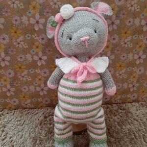 Kötött egérke - játék & sport - plüssállat & játékfigura - egér - Meska.hu