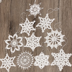 Horgolt hópehely dísz, Karácsony, Karácsonyi lakásdekoráció, Karácsonyfadíszek, , MESKA