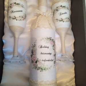 Egyedi készítésű Díszdobozos ajándék szettek � különleges alkalmakra, Esküvő, Emlék & Ajándék, Nászajándék, Esküvői pohár, pohárszett, Mindenmás, MESKA