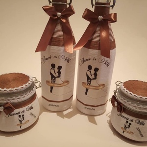 Szülőköszöntő díszüveg � egyedi esküvői ajándék édesanyáknak, nagymamáknak - esküvő - emlék & ajándék - szülőköszöntő ajándék - Meska.hu