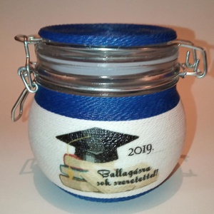 Pénzátadó csatosüveg ballagásra, születésnapra... - otthon & életmód - papír, írószer - ajándékozás kellékei - pénzátadó doboz - Meska.hu