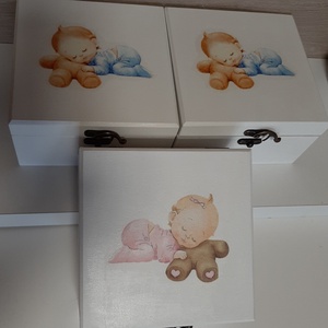 Keresztelőre ajándék doboz, Otthon & Életmód, Dekoráció, Asztal és polc dekoráció, Díszdoboz, Decoupage, transzfer és szalvétatechnika, MESKA