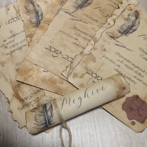  Egyedi ballagási meghívó - mártott papíron - otthon & életmód - papír, írószer - ajándékozás kellékei - meghívó - Meska.hu