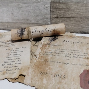  Egyedi ballagási meghívó - mártott papíron - otthon & életmód - papír, írószer - ajándékozás kellékei - meghívó - Meska.hu