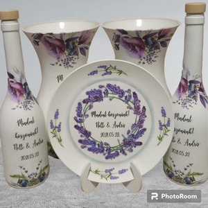 Szülőköszöntő Ajándék Szett, Esküvő, Emlék & Ajándék, Szülőköszöntő ajándék, Decoupage, transzfer és szalvétatechnika, MESKA
