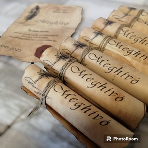  Egyedi ballagási meghívó - mártott papíron - otthon & életmód - papír, írószer - ajándékozás kellékei - meghívó - Meska.hu