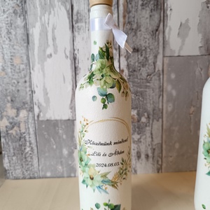 Szülőköszöntő díszüvegek édesapáknak - esküvő - emlék & ajándék - szülőköszöntő ajándék - Meska.hu