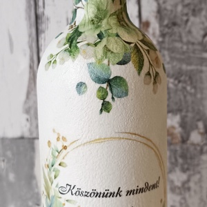 Szülőköszöntő díszüvegek édesapáknak - esküvő - emlék & ajándék - szülőköszöntő ajándék - Meska.hu