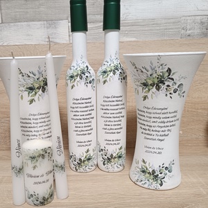 Személyre szabott Díszváza és díszüveg  különleges ajándék minden alkalomra - esküvő - emlék & ajándék - szülőköszöntő ajándék - Meska.hu