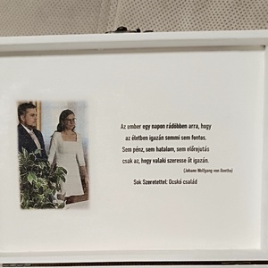 Egyedi, kézműves Házasság nélkülözhetetlen kellékei emlékdoboz - esküvő - emlék & ajándék - doboz - Meska.hu