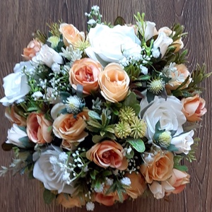 Elegáns box selyemvirágcsokorral - otthon & életmód - dekoráció - Meska.hu