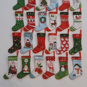 Adventi kalendárium kis csizmák 24 db -  - Meska.hu