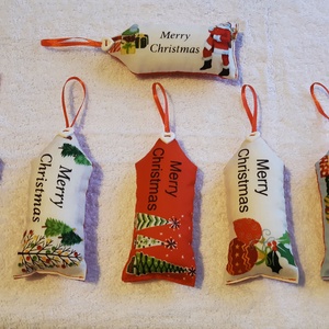  Merry Christmas Egyedi készítésű karácsonyfadísz, ajándékkísérő, üdvözlő kártya 6 db  - karácsony - karácsonyi lakásdekoráció - karácsonyi lakásdíszek - Meska.hu