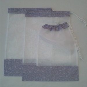 Környezetbarát textil bevásárlózsák,zacskó, öko - táska & tok - bevásárlás & shopper táska - zöldség/gyümölcs zsák - Meska.hu