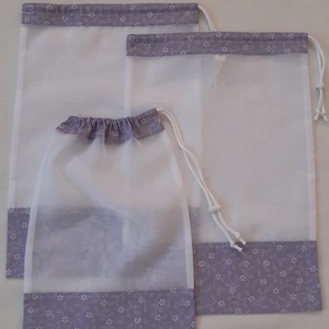 Környezetbarát textil bevásárlózsák,zacskó, öko - táska & tok - bevásárlás & shopper táska - zöldség/gyümölcs zsák - Meska.hu