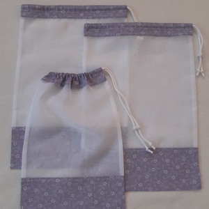 Környezetbarát textil bevásárlózsák,zacskó, öko - táska & tok - bevásárlás & shopper táska - zöldség/gyümölcs zsák - Meska.hu