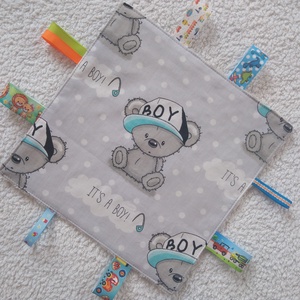 Baba készségfejlesztő címkekendő,alvópárna, Baba - mama, Baba játékok, Szundikendő, alvóka, Varrás, MESKA