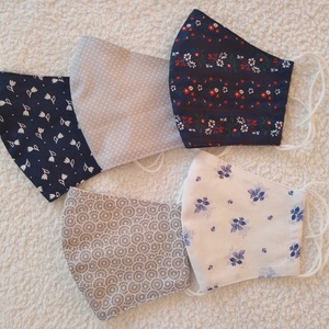5 db Textil maszk, arcmaszk, szájmaszk - női - női - Meska.hu