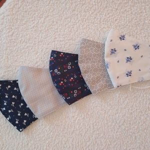5 db Textil maszk, arcmaszk, szájmaszk - női - női - Meska.hu