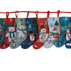 Adventi kalendárium  karácsonyi kis csizmák,lakásdekorációra is - karácsony - Meska.hu