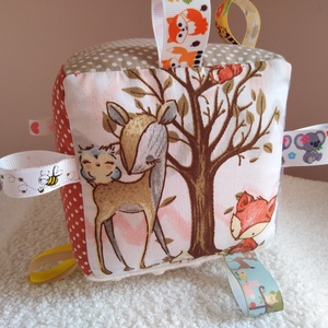 Erdei állatok textil babakocka - Meska.hu