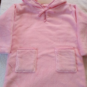 Gyerek köntös, kapucnis fürdőköpeny - ruha & divat - babaruha & gyerekruha - köntös - Meska.hu