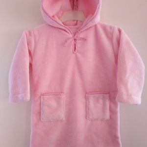 Gyerek köntös, kapucnis fürdőköpeny - ruha & divat - babaruha & gyerekruha - köntös - Meska.hu