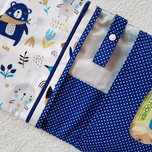 Pelenkázótáska, pelenkatáska és egészségügyi kiskönyv borító szett - baba - mama - pelenkázó, babafürdető kellékek - pelenkatáska - Meska.hu