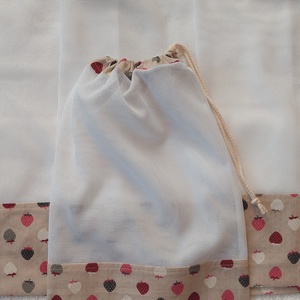 Környezetbarát textil bevásárlózsák,zacskó,  - táska & tok - bevásárlás & shopper táska - zöldség/gyümölcs zsák - Meska.hu