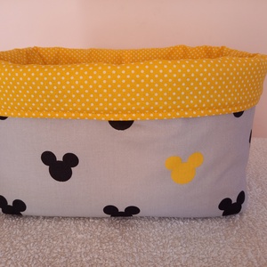 Mickey Textil tároló, Pelenka tároló, Játék tároló, Asztali tároló - otthon & életmód - babaszoba, gyerekszoba - játéktároló - Meska.hu