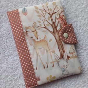 Egészségügy kiskönyv borító textilből - baba - mama - babaemlékek - egészségügyi kiskönyv borító - Meska.hu