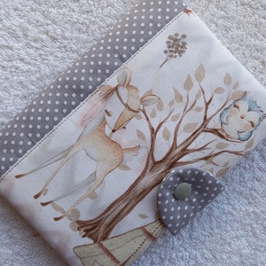 Egészségügy kiskönyv borító textilből - baba - mama - babaemlékek - egészségügyi kiskönyv borító - Meska.hu