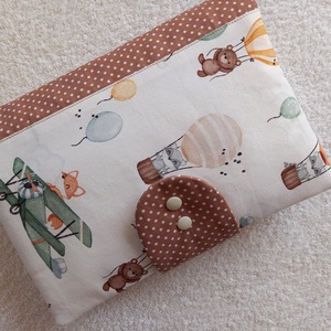 Új Design -  Repülőn utazó róka Pelenkatáska, pelenkázótáska, - baba - mama - pelenkázó, babafürdető kellékek - pelenkatáska - Meska.hu