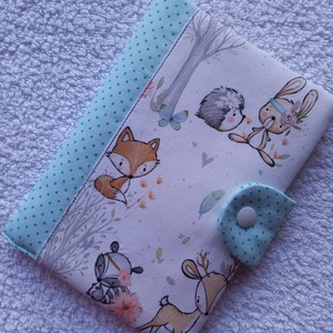 Egészségügyi könyvborító textilből - baba - mama - babaemlékek - egészségügyi kiskönyv borító - Meska.hu