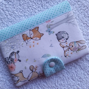 Egészségügyi könyvborító textilből - baba - mama - babaemlékek - egészségügyi kiskönyv borító - Meska.hu