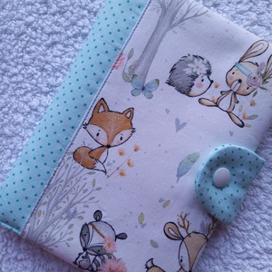 Egészségügyi könyvborító textilből - baba - mama - babaemlékek - egészségügyi kiskönyv borító - Meska.hu