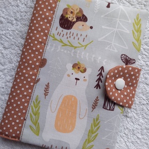 Mesél az erdő egészségügyi kiskönyv borító, Baba - mama, Babaemlékek, Egészségügyi kiskönyv borító, Varrás, MESKA