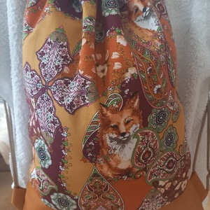 Új Design -  Rókás - Bélelt hátizsák, tornazsák, - játék & sport - ovis felszerelés - ovis tornazsák - Meska.hu