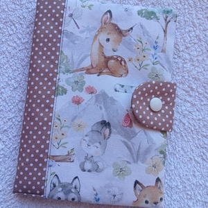 Új Design - Őzike - Várandós -Egészségügyi könyv borító textilből - baba - mama - babaemlékek - egészségügyi kiskönyv borító - Meska.hu