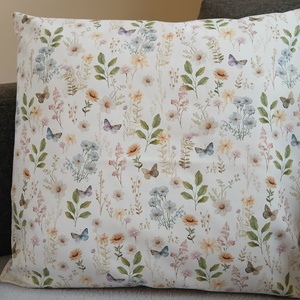 Tavaszi rét párna (40 x 40 cm ) - baba - mama - babaszoba dekoráció - gyerek díszpárna - Meska.hu