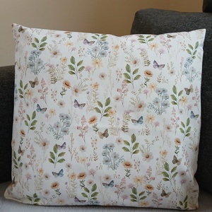 Tavaszi rét párna (40 x 40 cm ) - baba - mama - babaszoba dekoráció - gyerek díszpárna - Meska.hu