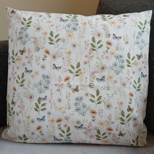 Tavaszi rét párna (40 x 40 cm ) - baba - mama - babaszoba dekoráció - gyerek díszpárna - Meska.hu